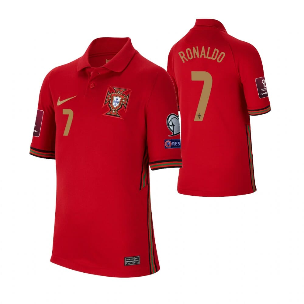 Youth Portugal Ronaldo Jersey Personalized Kids Soccer Shirt 