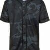 black Camouflage Baseball Jersey