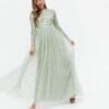 long sleeve maxi dress