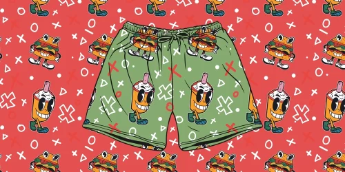 Custom Boxer with Faces on Them