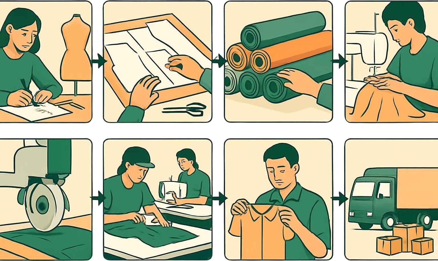 Clothing Manufacturing Process From Design to Delivery