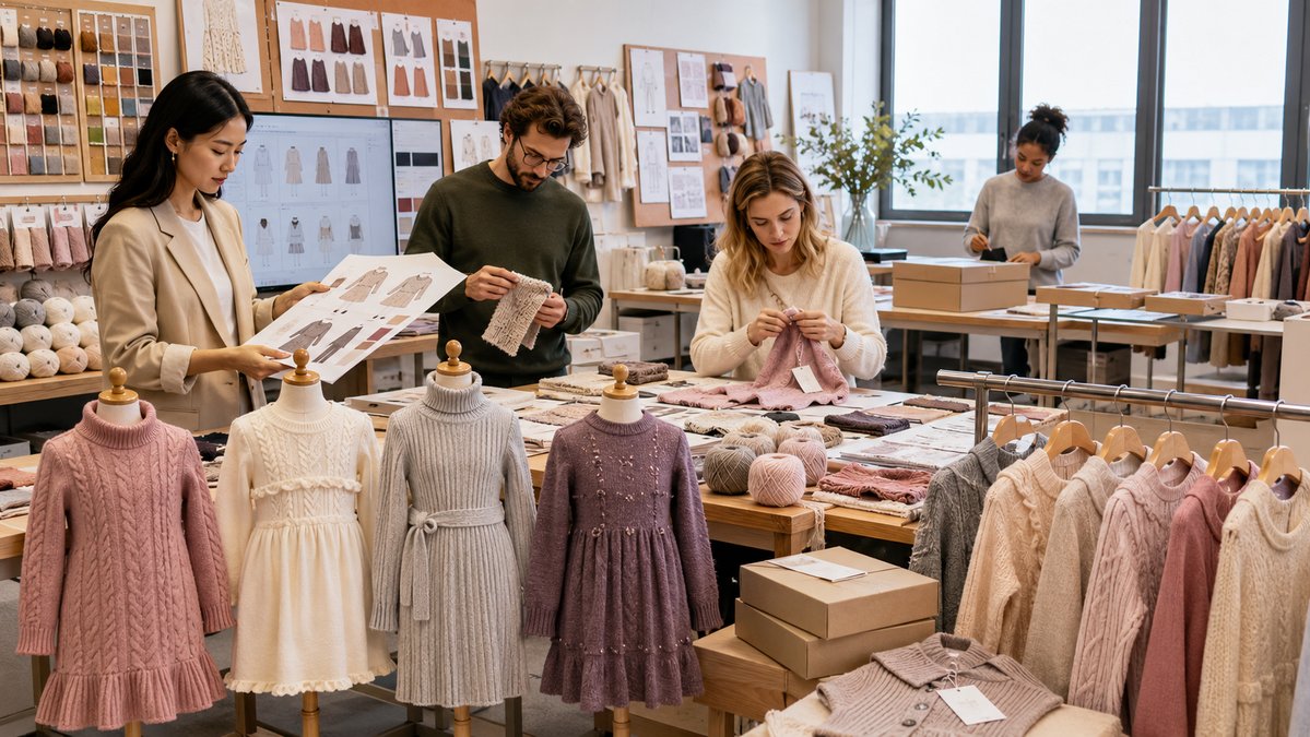 Minmax Textile - Girls' Sweater Dress Manufacturers